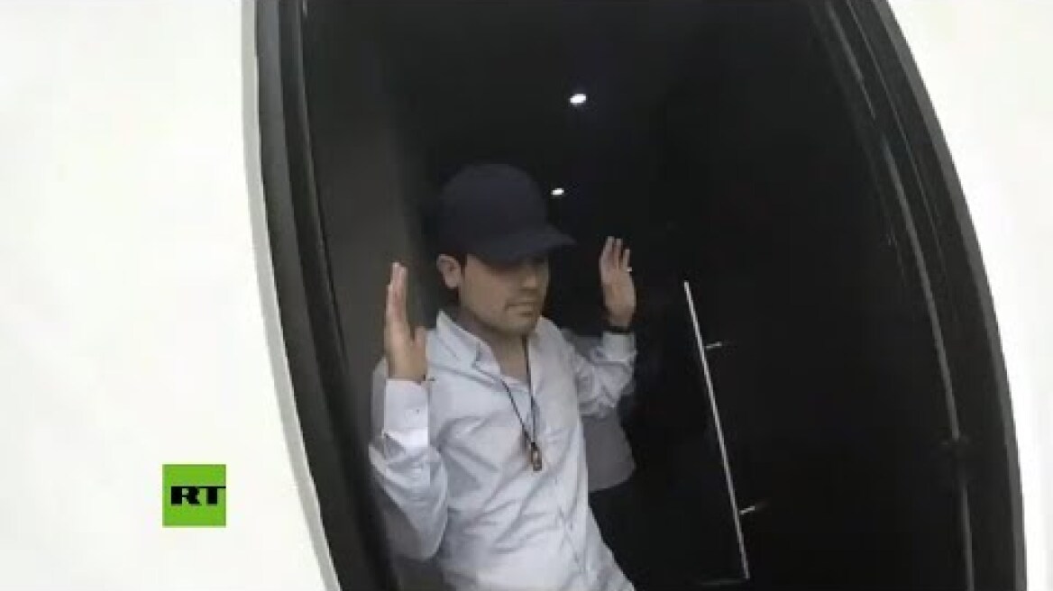 Momento exacto de la detención del hijo de 'El Chapo' Guzmán