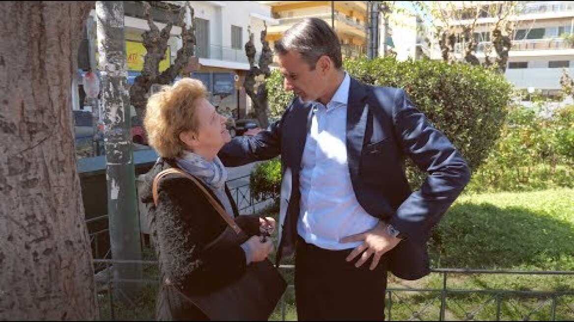 Ο Κυριάκος Μητσοτάκης στα Σεπόλια