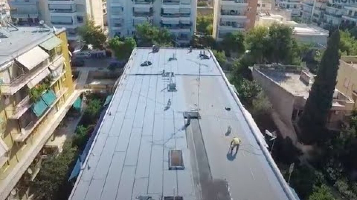 Αυτή είναι η καλύτερη μόνωση για την ταράτσα σου 600 τ.μ  με ασφαλτόπανο MONOISO