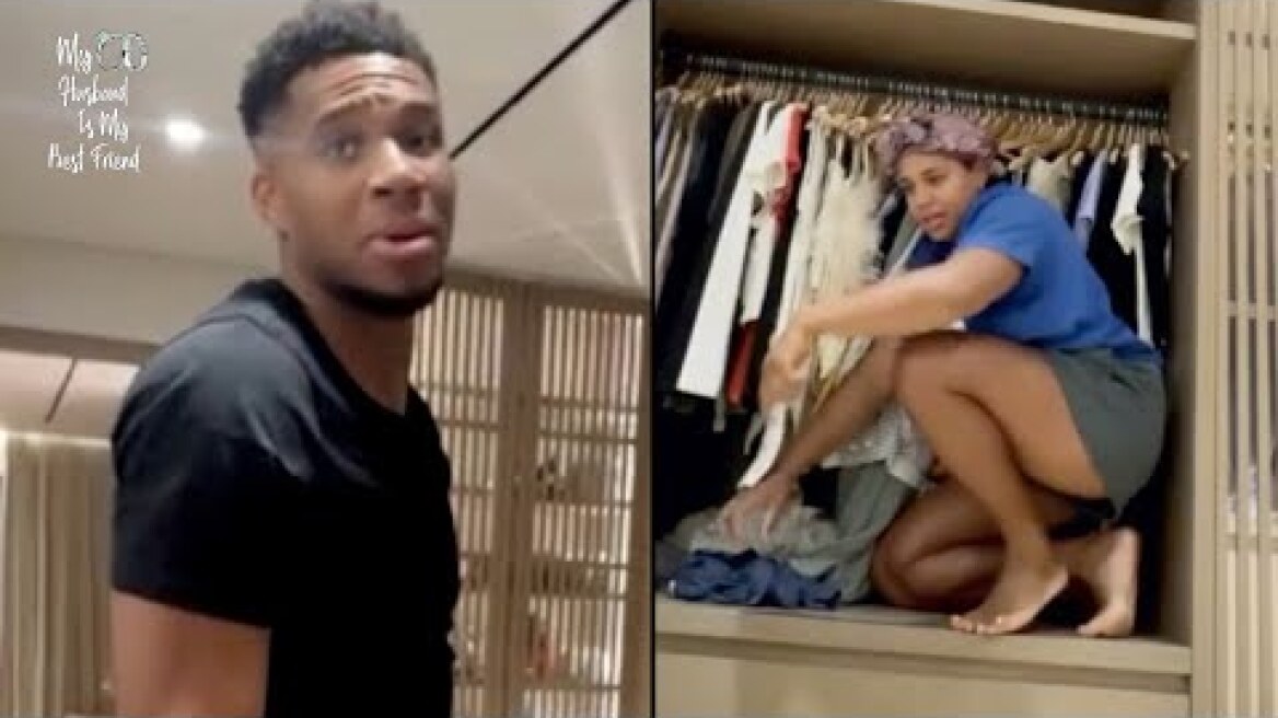 NBA Champ Giannis & Wife Mariah Attempt To Catch A Roach During Damian Lillard Trade! 🦟