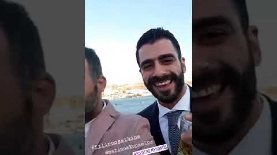 Αθηνά Οικονομάκου γαμήλιο πάρτι