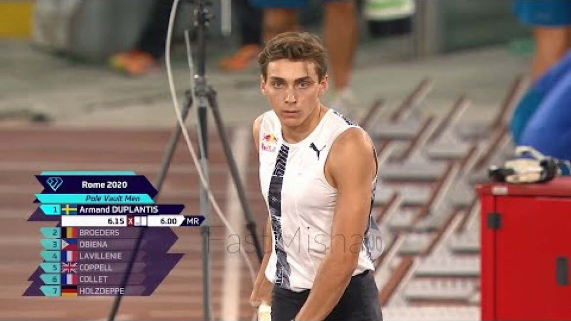 Armand Duplantis 6.15m Outdoor Pole Vault World Record | Rome 2020 | Best Quality