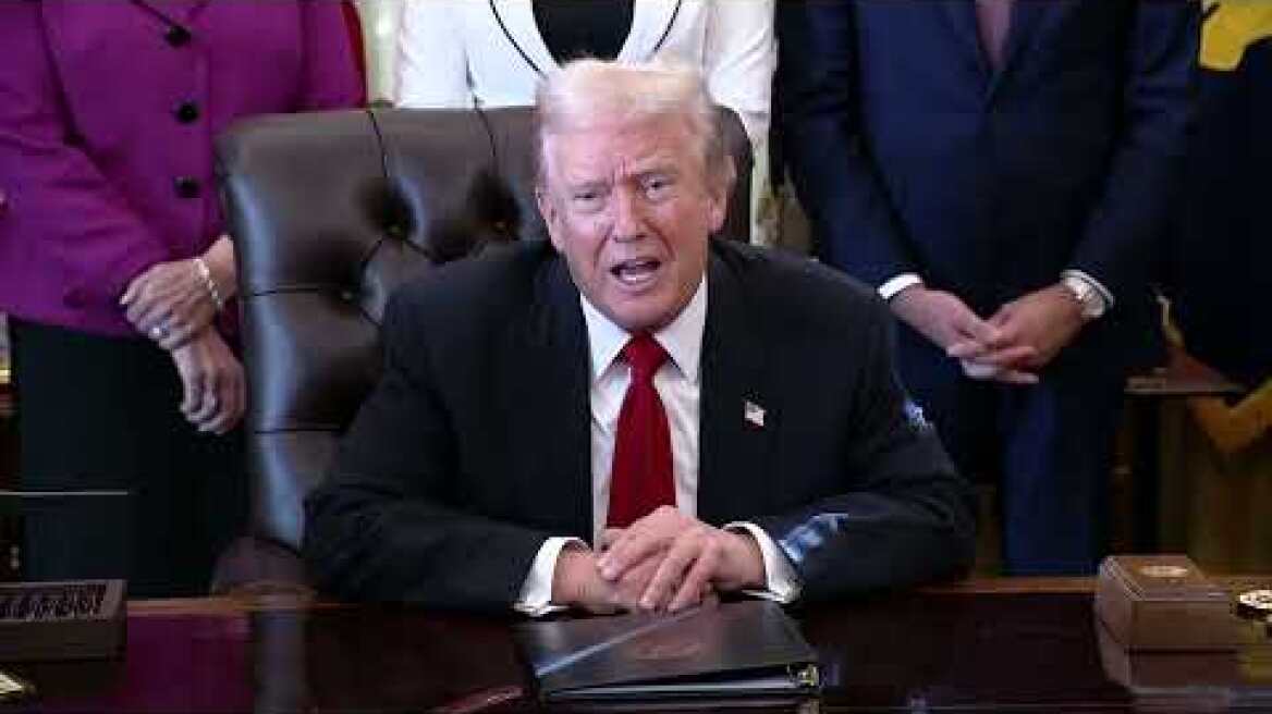 'I'm glad she's retiring': President Trump reacts to Rep. Nancy Pelosi's retirement announcement