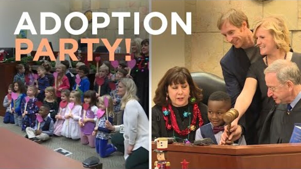 Kindergartener invites class to adoption hearing