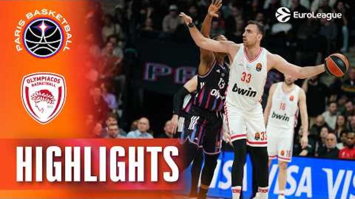 Dorsey Set Paris On Fire | Paris - Olympiacos | R34 Basketball Highlights 2025-26