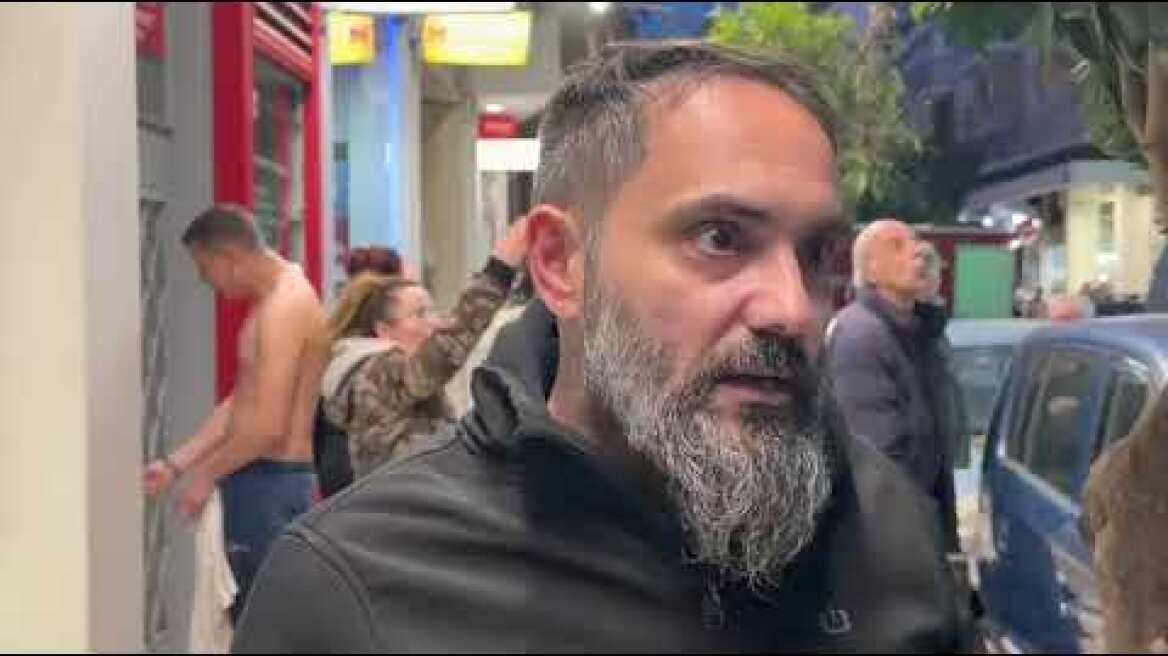 Δήλωση κατοίκου για τη φωτιά στο διαμέρισμα στο Γκύζη