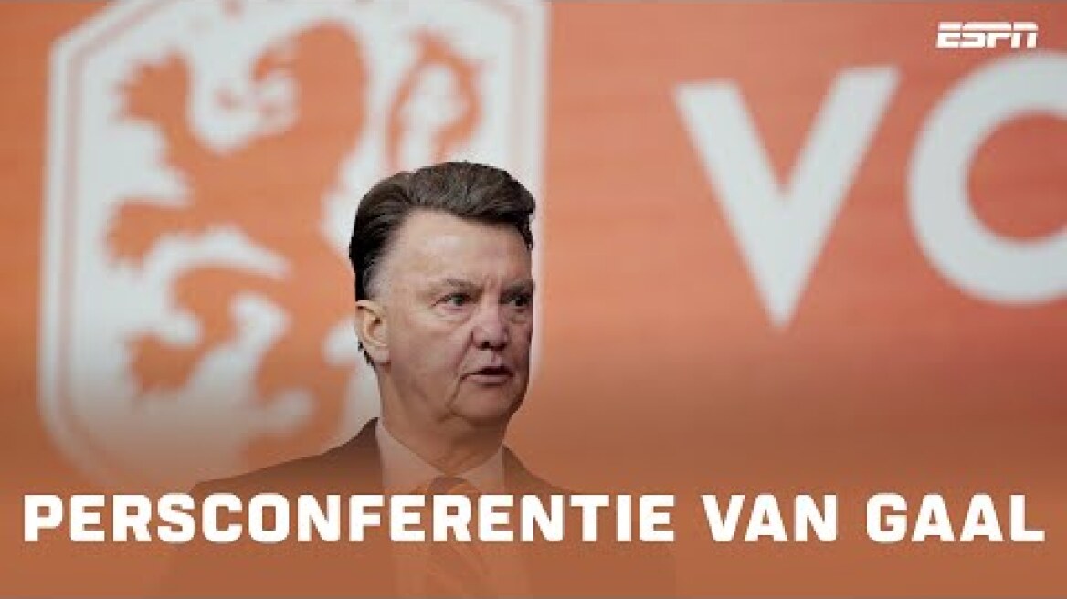 Persconferentie Louis van Gaal + Memphis | WK-kwalificatie Oranje