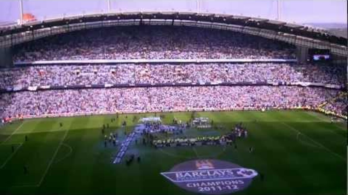 MCFC Win Premier League 2012 - Fans Sing to Hey Jude