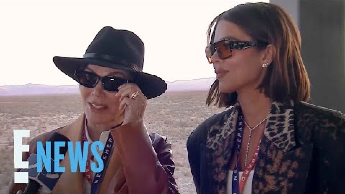 Kris Jenner, Khloe Kardashian Make Surprise Appearance at Blue Origin Launch | E! News