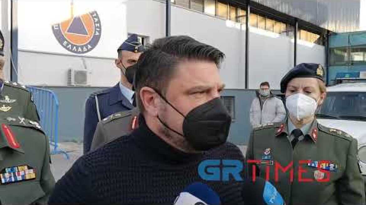 Δηλώσεις Ν. Χαρδαλιά, μετά την επίσκεψη στο εμβολιαστικό κέντρο