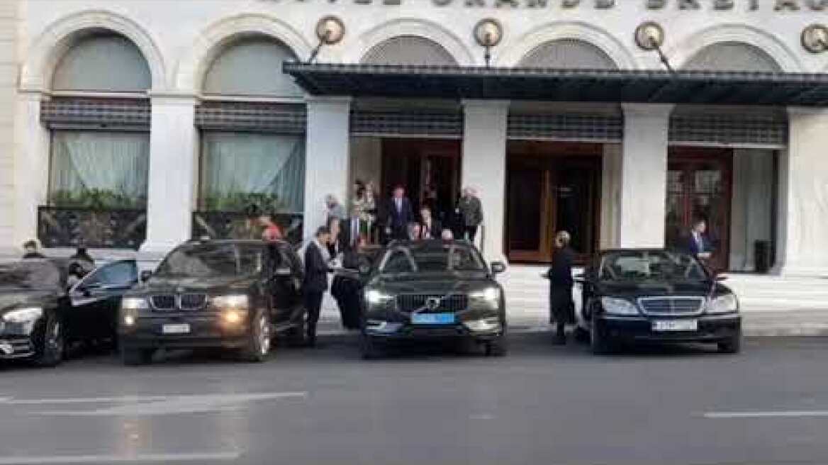 Aναχώρηση βασιλιά Σουηδίας