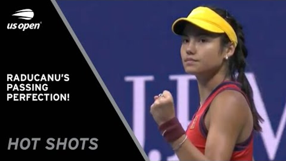 Emma Raducanu Blasts a Backhand Winner! | 2021 US Open