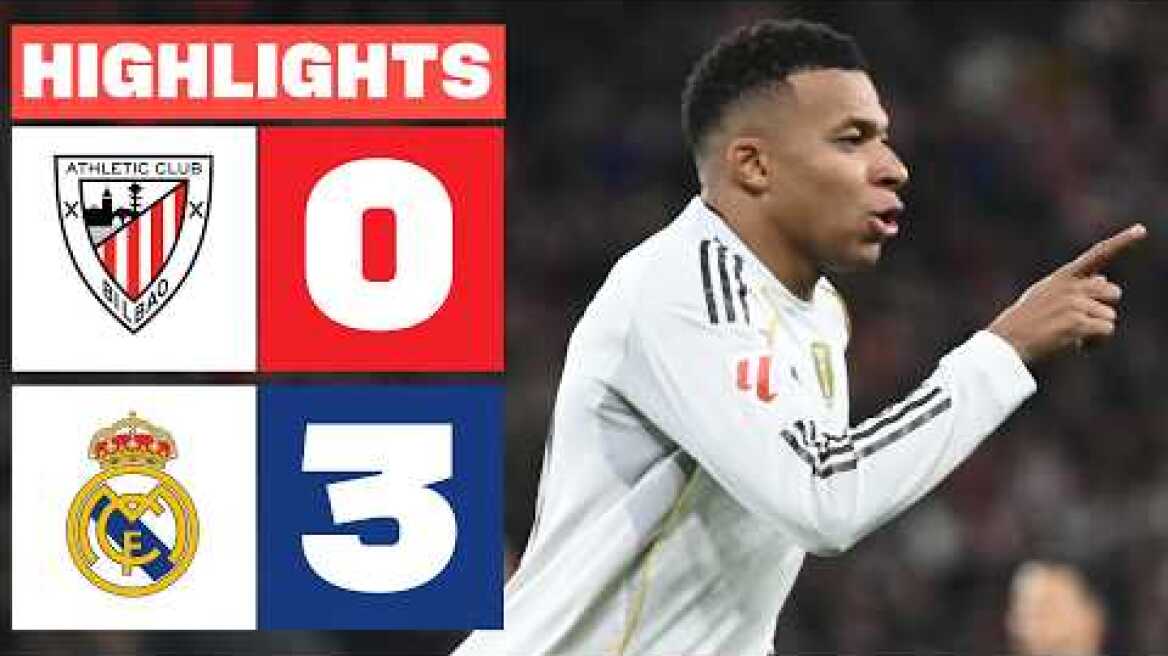 ATHLETIC CLUB 0 - 3 REAL MADRID | RESUMEN LALIGA EA SPORTS