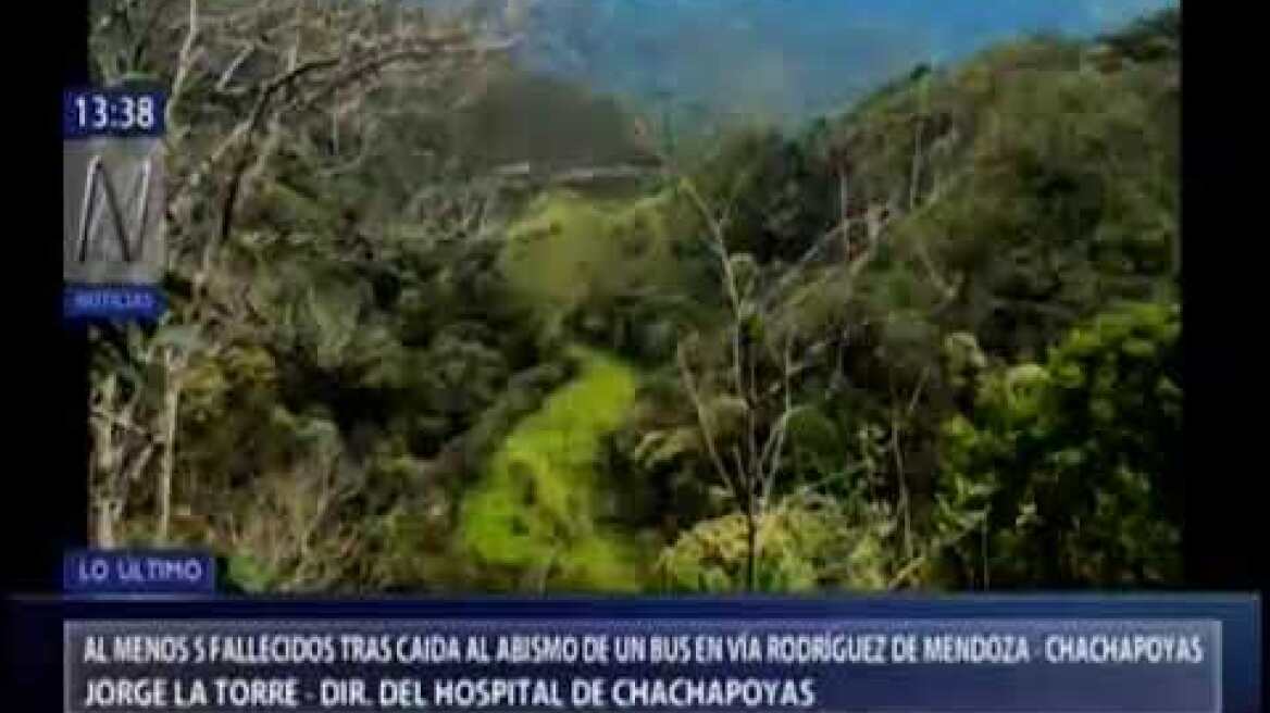 Chachapoyas cinco menores fallecieron tras caída de bus a abismo  Perú  Peru21