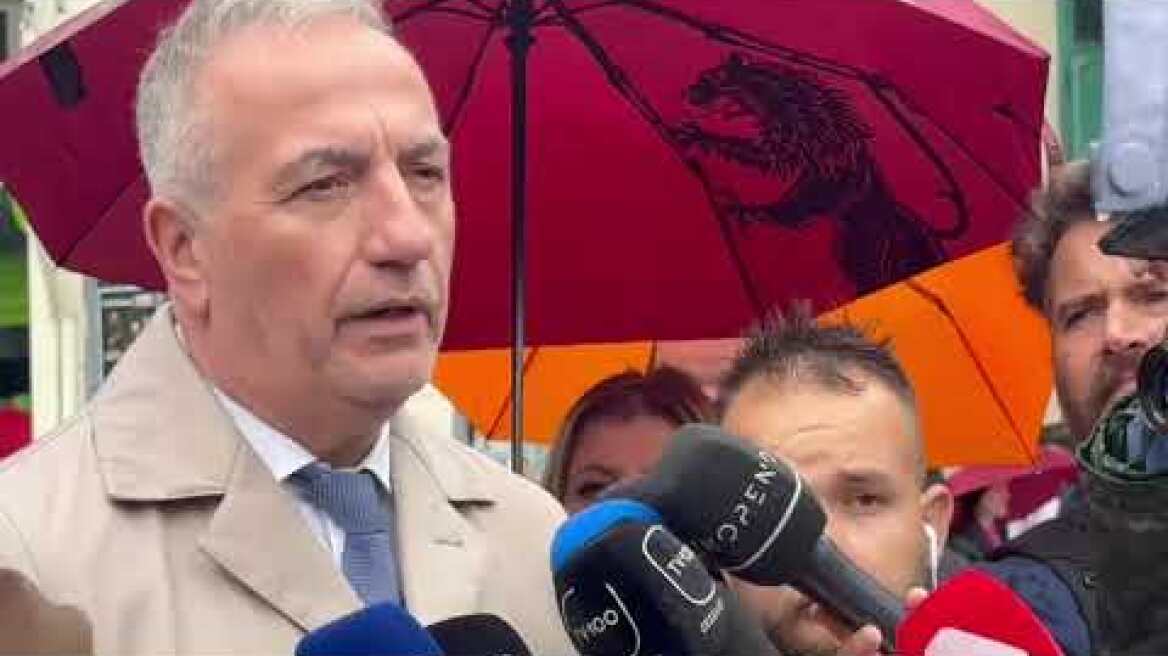 Δηλώσεις του Σταύρου Καλαφάτη  μετά τη λήξη της μαθητικής παρέλασης