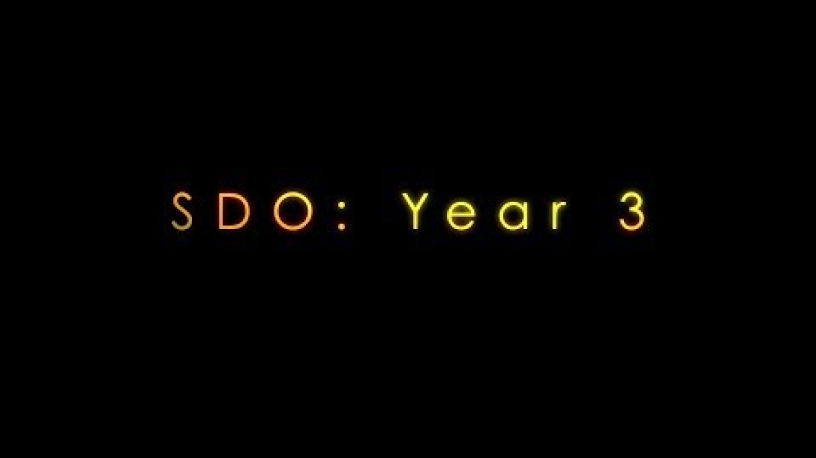 SDO Anniversary Series: Year 3