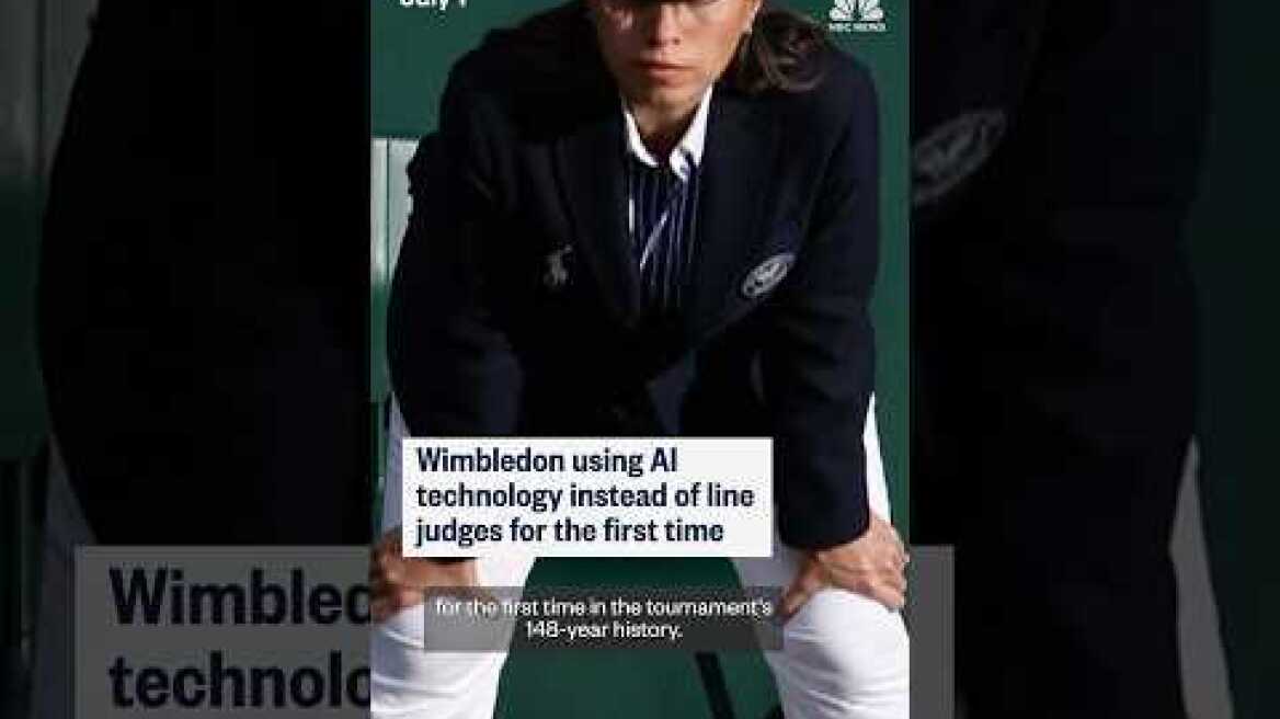 Wimbledon using AI technology instead of line judges for the first time