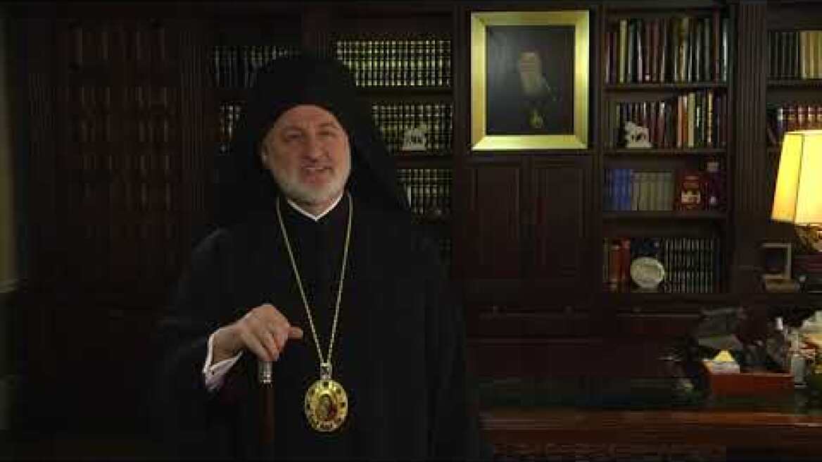 Thanksgiving Message from His Eminence Archbishop Elpidophoros #WearAMask (Greek)