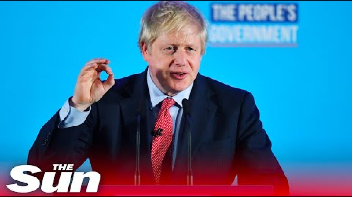 Boris Johnson hails ‘stonking’ election win ‘to get Brexit done’ in jubilant victory speech