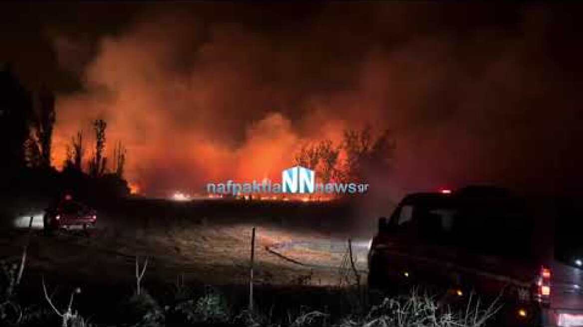 Νέο βίντεο από την πυρκαγιά στο Ευηνοχωρι