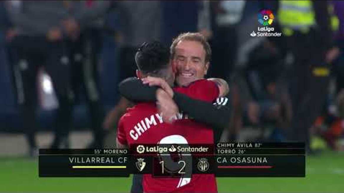 Resumen de Villarreal CF vs CA Osasuna (1-2)