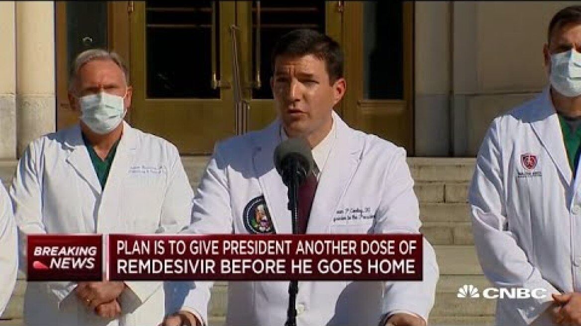 'He may not entirely be out of the woods yet': Trump's doctor on president's discharge