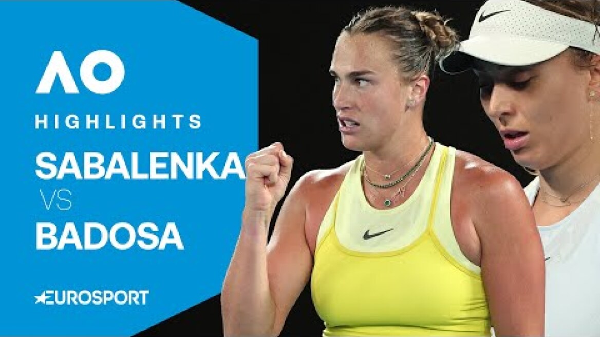 Aryna Sabalenka vs Paula Badosa | Semi-Final | Australian Open 2025 Extended Highlights 🇦🇺