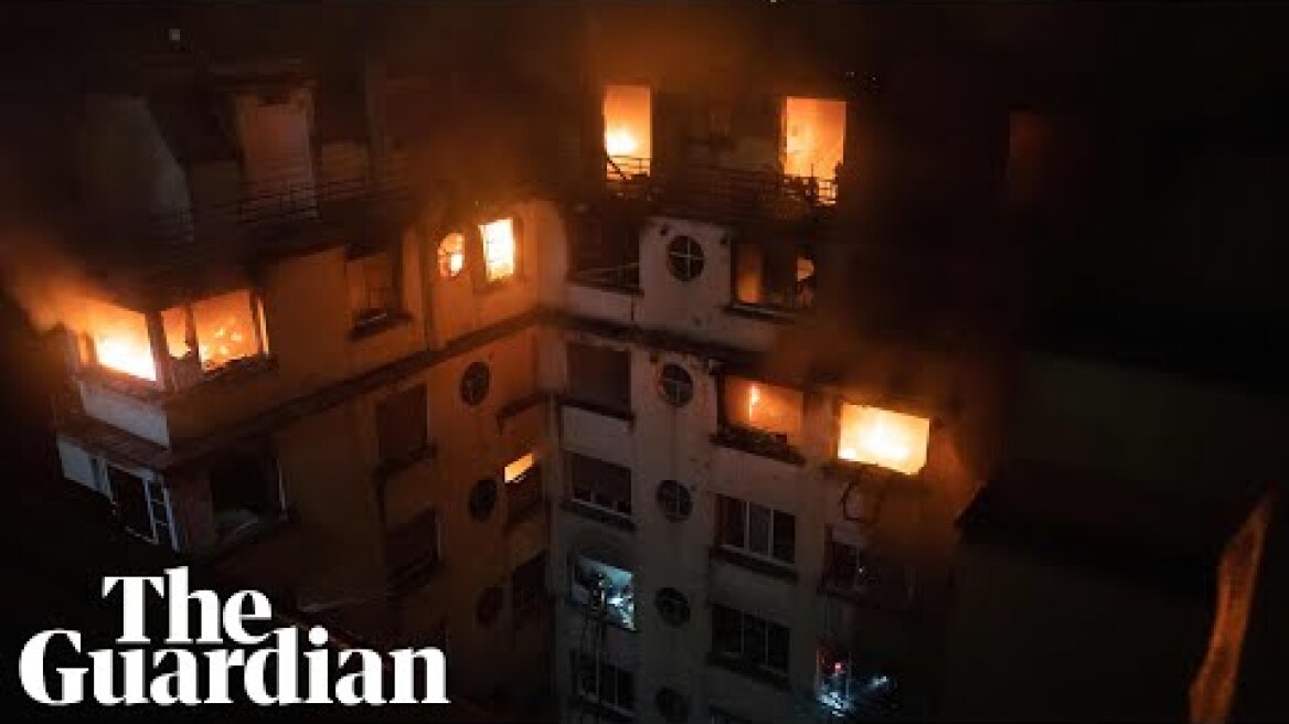 Woman detained after deadly apartment blaze in central Paris