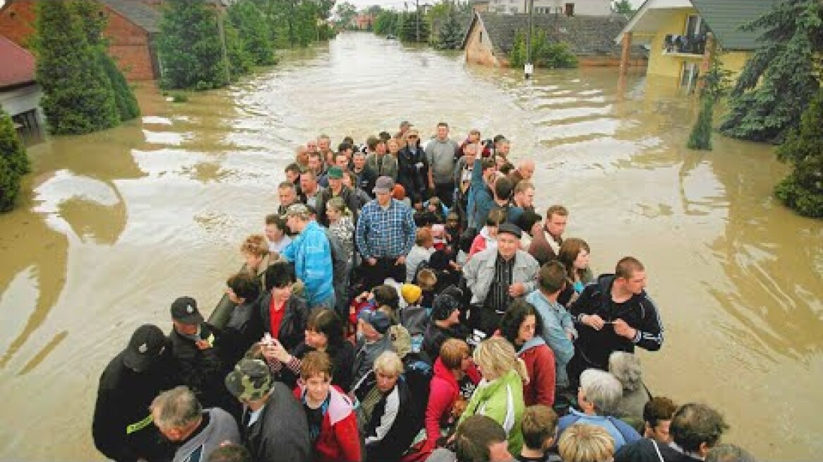 Punishment Fell from Heaven on Latvia. Flood in Jelgava, Zemgale. Europe Flooding.