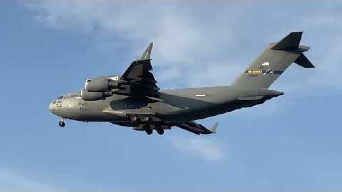 Boeing C-17A Globemaster III USAF - EPRZ Rzeszów Jasionka 16 lutego 2022 4K