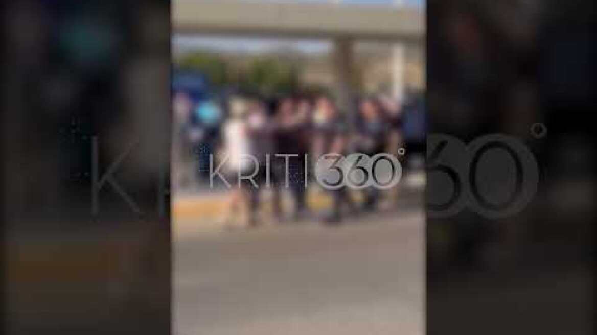 Ένταση στο πάρκινγκ του αεροδρομίου Χανίων