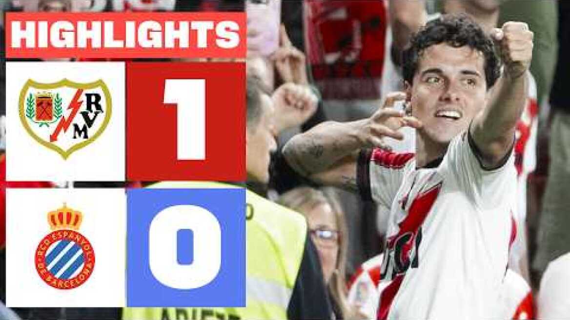 RAYO VALLECANO 1 - 0 RCD ESPANYOL | RESUMEN LALIGA EA SPORTS