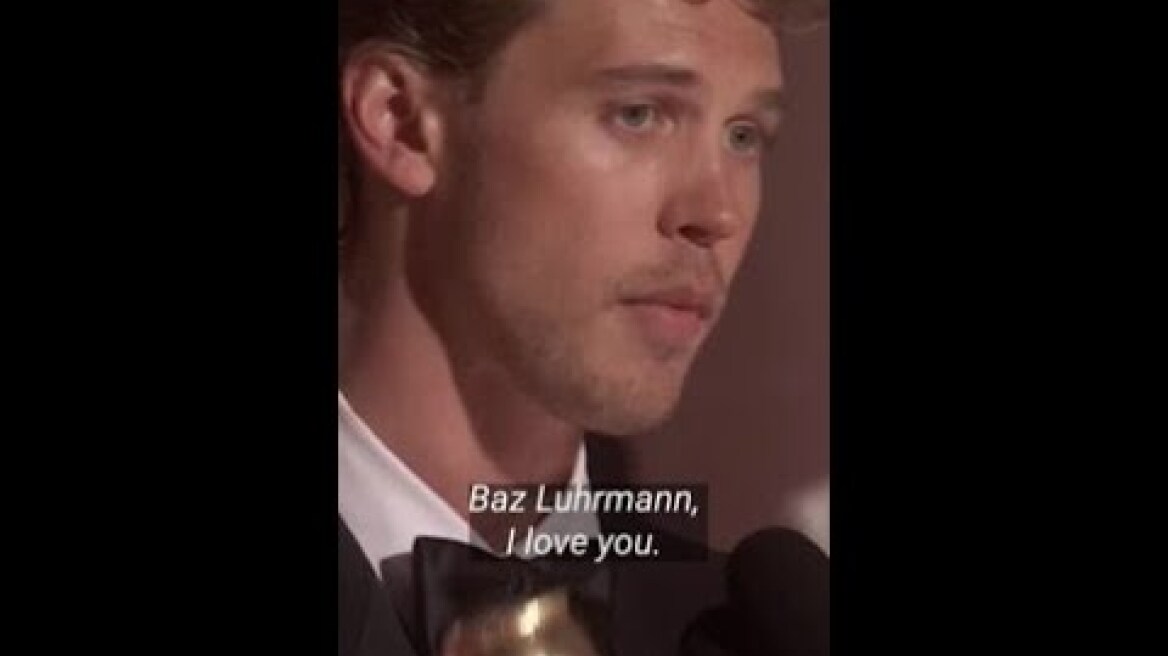 "Priscilla, I love you forever": Austin Butler wins Golden Globe for Elvis