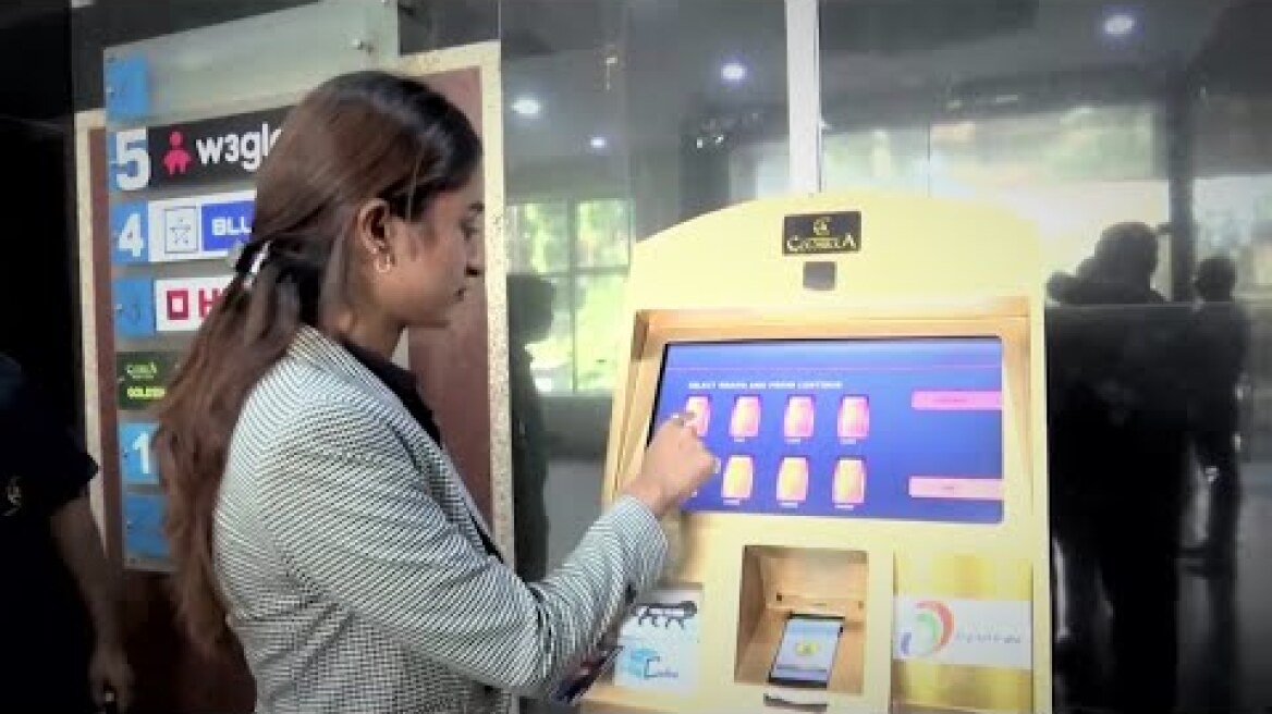 Gold-coin-dispensing ATM opens in India