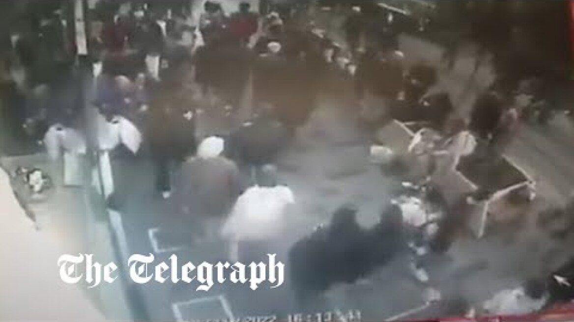 Moment explosion goes off on Istanbul's busiest shopping street