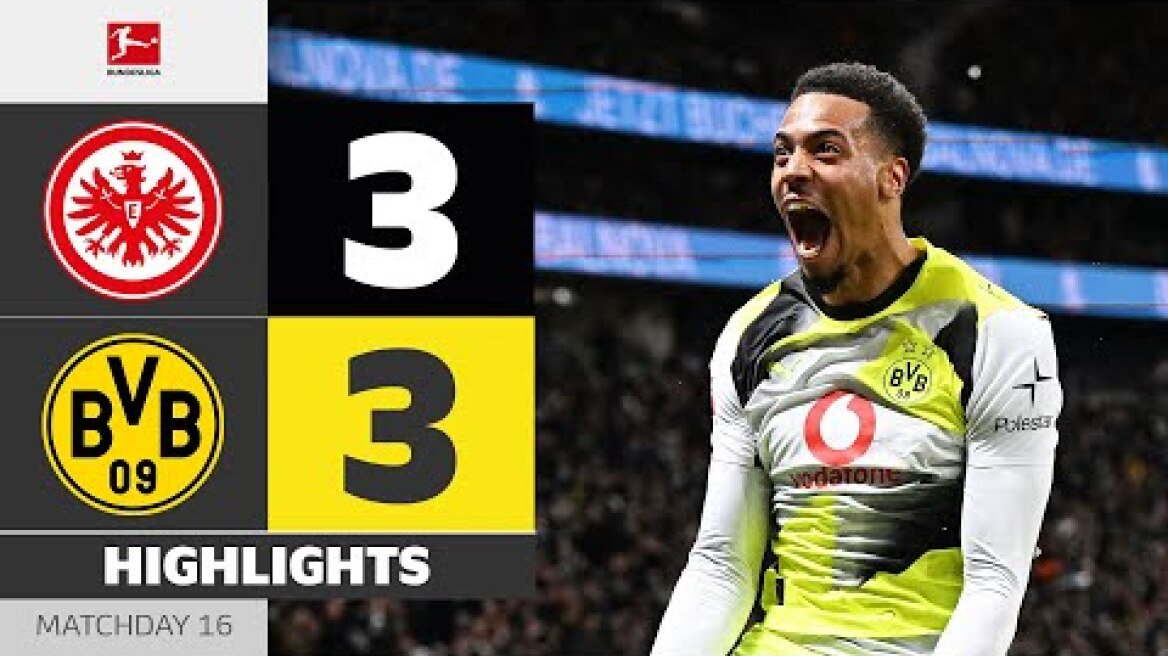 Thriller Without Winner! | EINTRACHT FRANKFURT - BORUSSIA DORTMUND | Highlights | MD 16 – BuLi 25/26