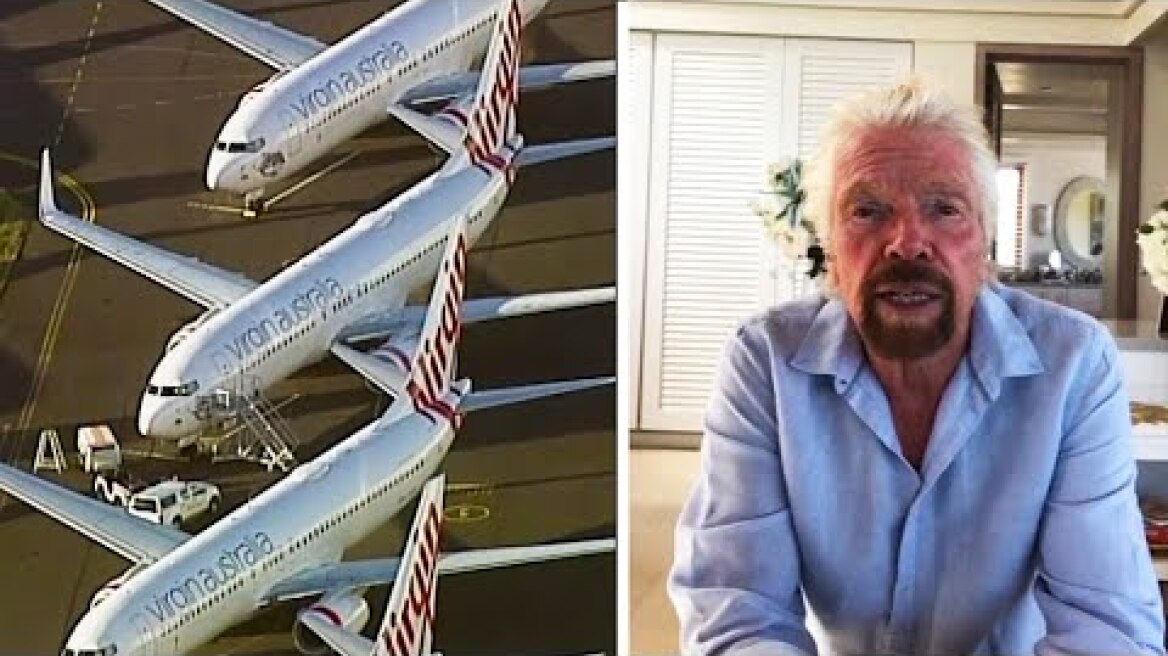 Richard Branson sends message to Virgin Australia staff after airline goes into administration