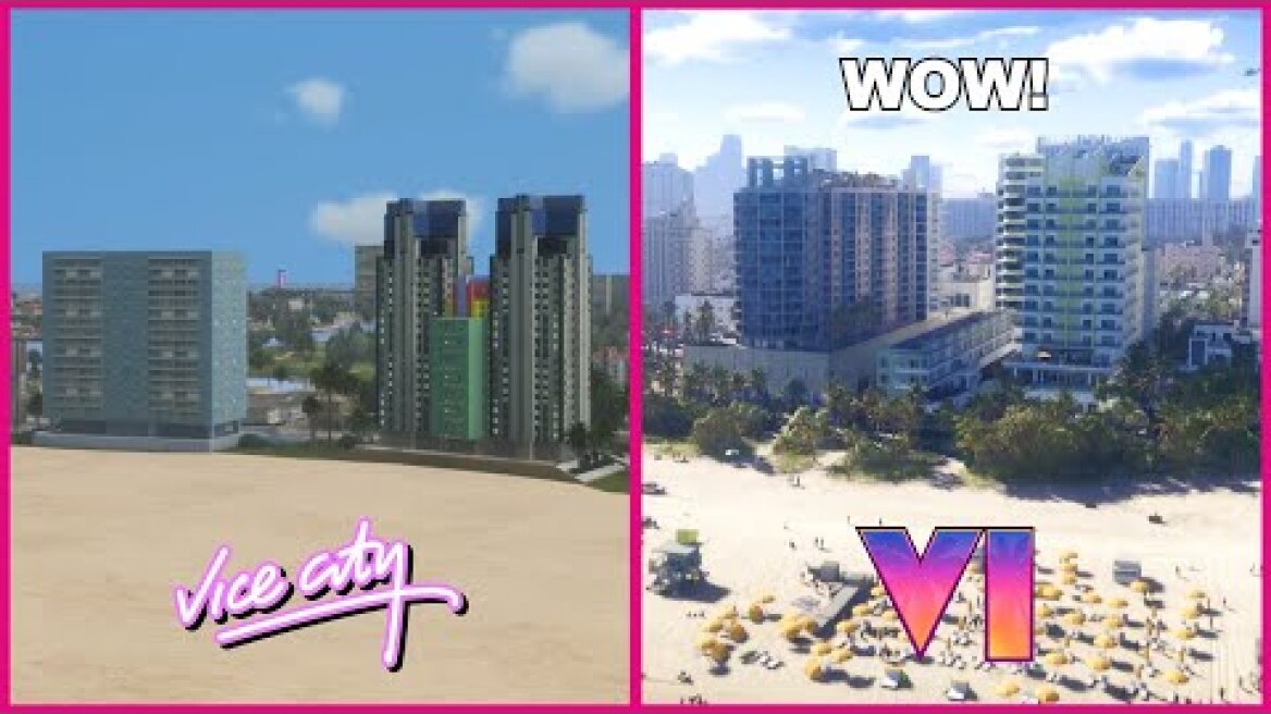 GTA 6 vs GTA VICE CITY - MAP COMPARISION