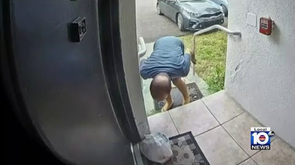 Video shows DoorDash driver appearing to spit on food while waking delivery