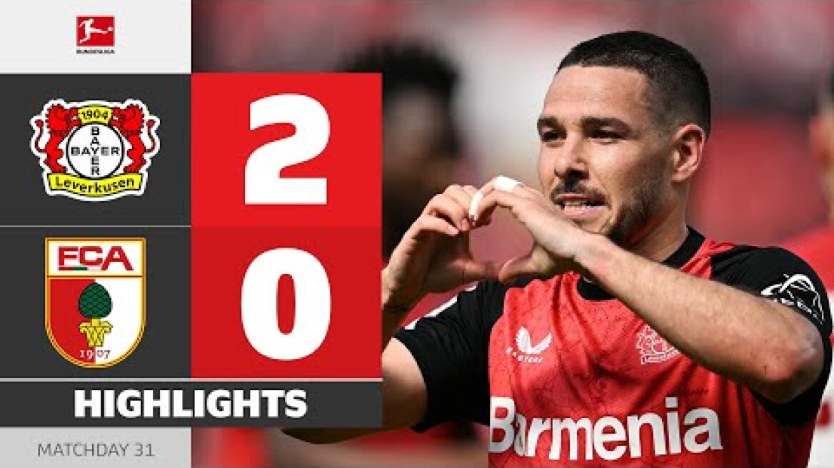 Title-Dream Lives On! | BAYER 04 LEVERKUSEN - FC AUGSBURG | Highlights | MD 31 – Bundesliga 2024/25