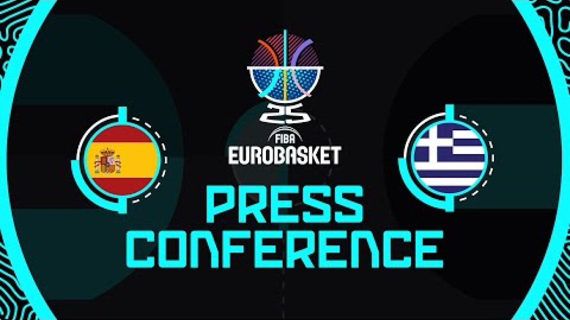 LIVE - Spain v Greece - Press Conference | FIBA EuroBasket 2025