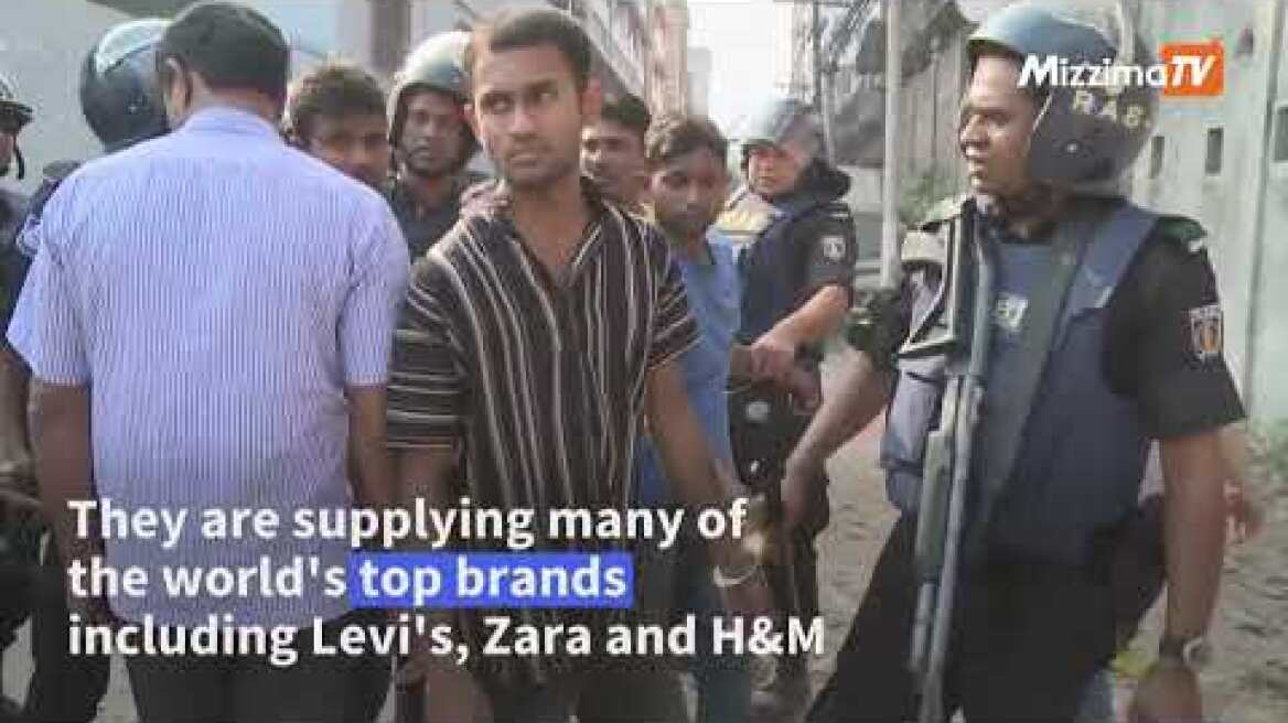 Bangladesh police clash with protesting garment workers