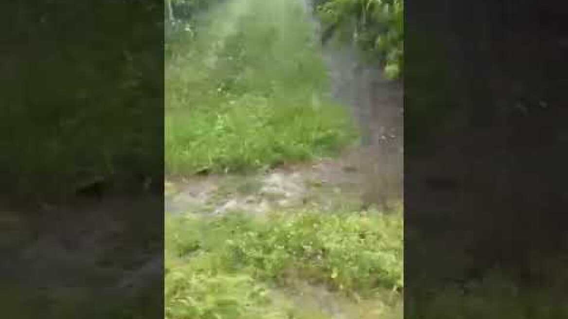 Καταστροφική χαλαζόπτωση στον Τύρναβο