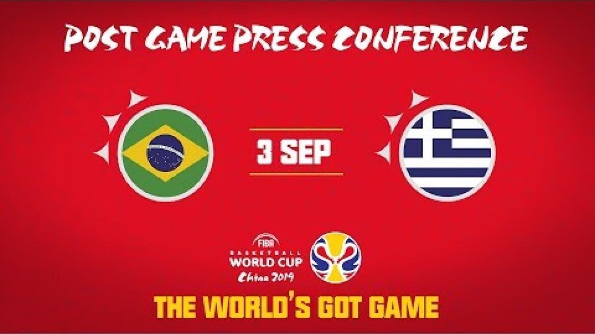 Brazil v Greece - Press Conference - FIBA Basketball World Cup
