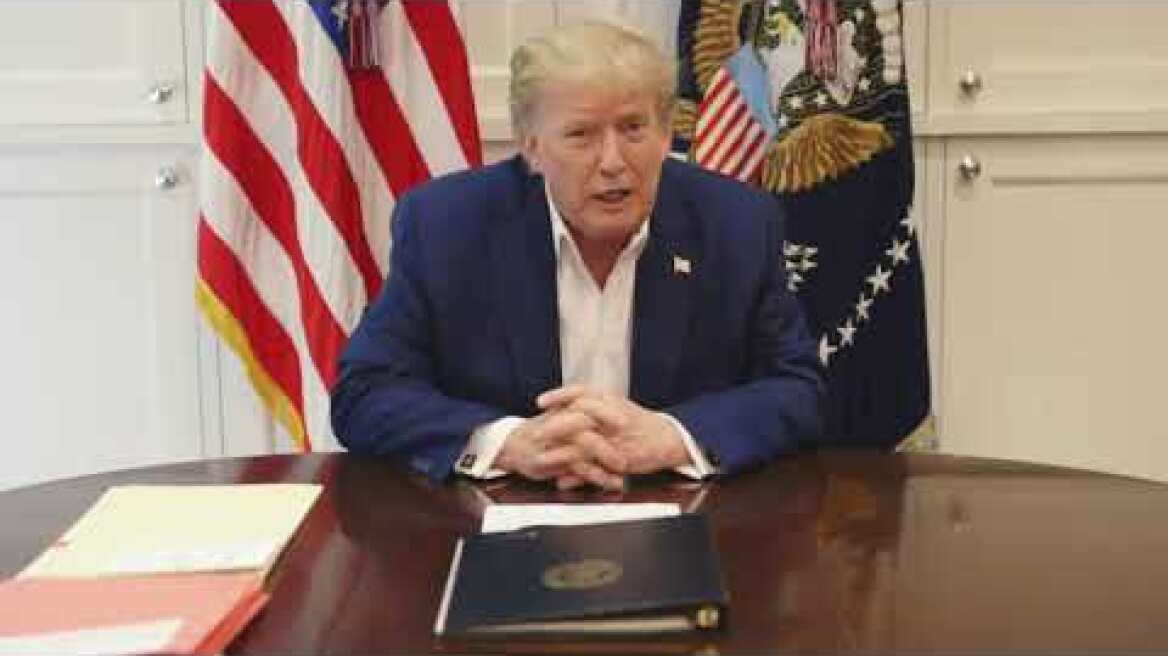 Breaking: President Trump releases video message while at Walter Reed Medical Center
