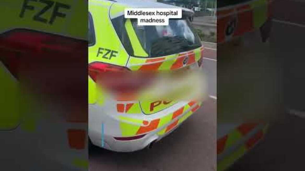 Man arrested outside Central Middlesex Hospital after two people stabbed