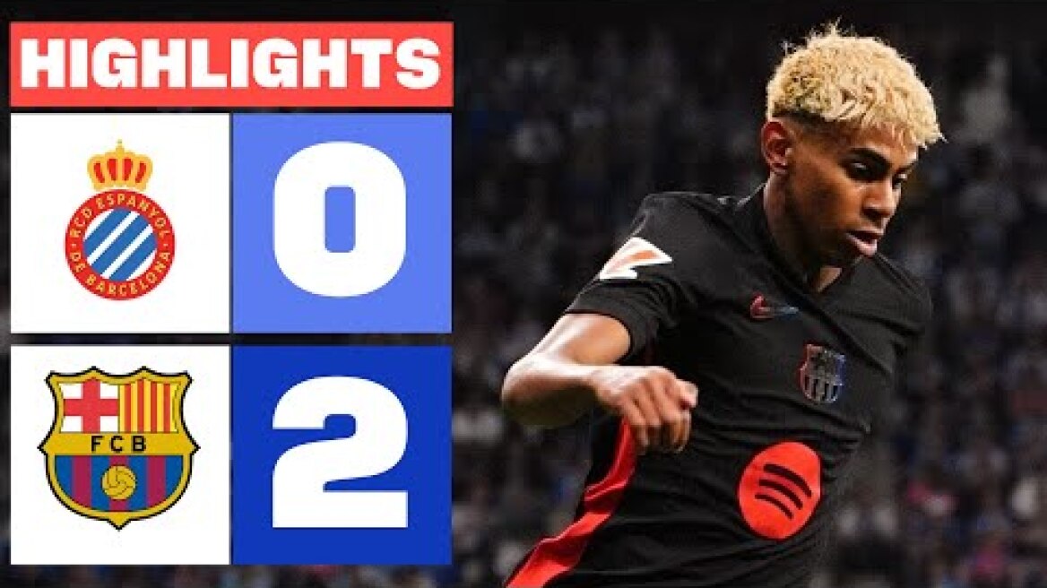 RCD ESPANYOL 0 - 2 FC BARCELONA I RESUMEN LALIGA EA SPORTS