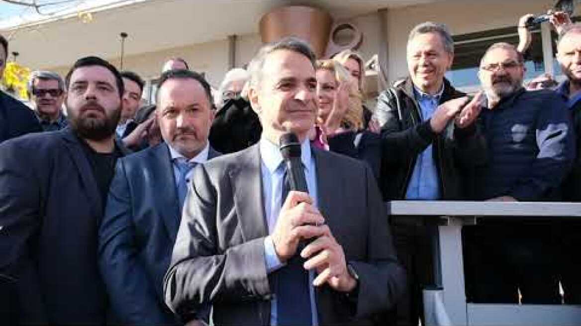 Ο Κυριάκος Μητσοτάκης στον Αυλώνα