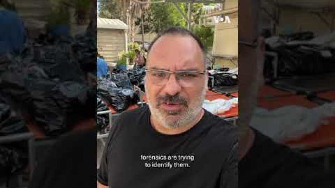 VOA’s Yan Boechat Reports From Israel Forensic Center | VOA News #shorts