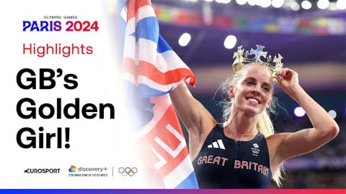 Great Britain's Keely Hodgkinson storms to 800m gold in Paris 🥇🇬🇧 | #Paris2024 #Olympics